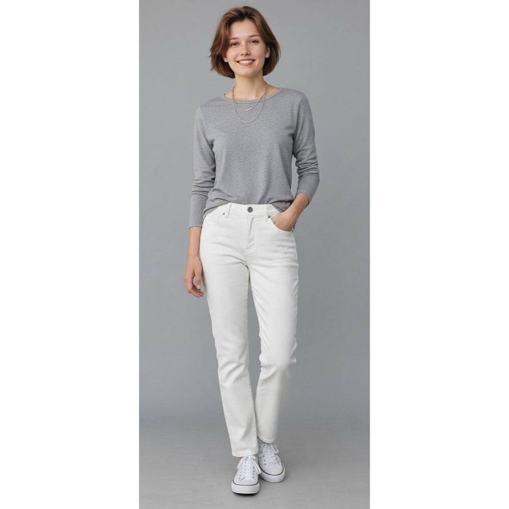 Kut from the Kloth NEW womens white denim jeans Sienna Skinny 5-pocket size 12